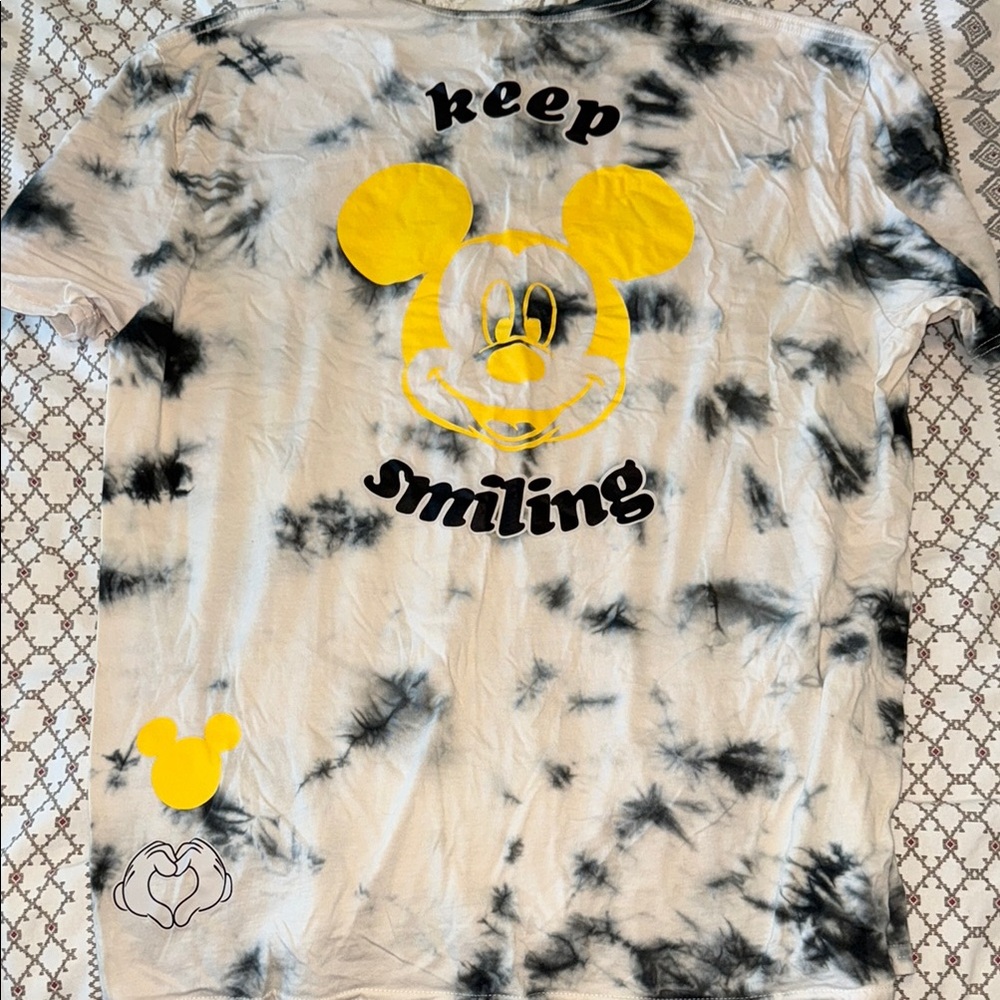 Disney Monochrome Tie-Dye T-Shirt - Picture 3 of 3
